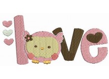 Stickdatei Sweet Eulchen - Love